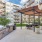 grill stations and lush landscaping